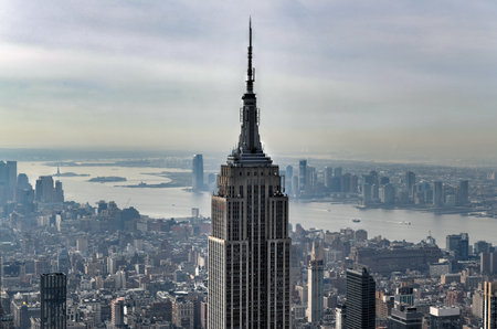 View of skyscrapers along the New York City skyline during the day.