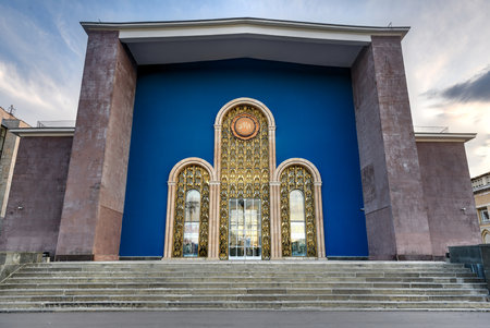 Moscow, Russia - July 22, 2019: Pavilion No. 13, Armenia at VDNH in Moscow, Russia.のeditorial素材