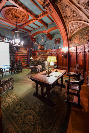 New York - Aug 31, 2019: Vanderbilt Mansion in Hyde Park, New York. Historically known as Hyde Park, the Vanderbilt Mansion National Historic Site is one of the area's oldest Hudson River estates.のeditorial素材