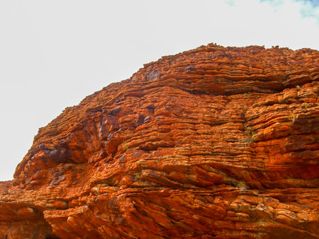 Panoramic view of Kings Canyon, Central Australia, Northern Territory, Australiaの写真素材