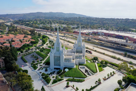 The Church of Jesus Christ of Latter-Day Saints Temple in San Diego, California.