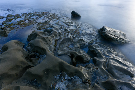 Sunset at the Tide Pools in La Jolla, San Diego, California.