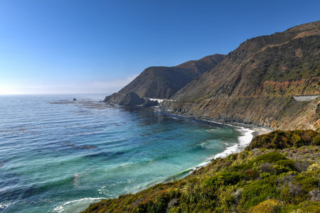 Big Creek Cove along Highway 1 and Big Sur, California, USA