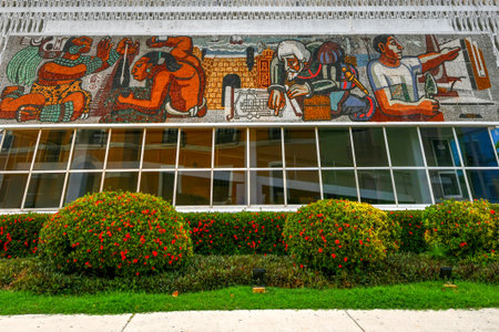 Campeche, Mexico - May 25, 2021: Secretary of Government of the State of Campeche (SEGOB) in Mexico.のeditorial素材