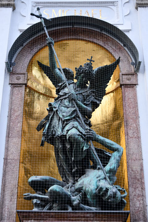 St. Michael's Church is a Jesuit church in Munich, southern Germany. The largest Renaissance church north of the Alps and It's located on a pedestrian Neuhauser Street.のeditorial素材