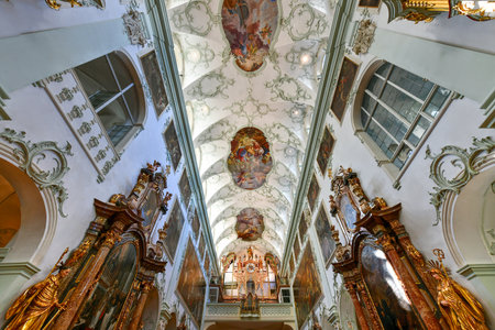 Salzburg, Austria - July 10, 2021: Saint Peter's Archabbey, Benedictine monastery and former cathedral in Salzburg, Austria.のeditorial素材