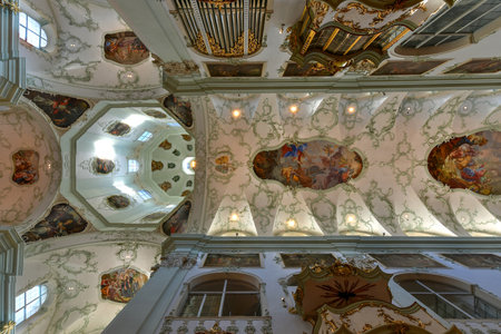 Salzburg, Austria - July 10, 2021: Saint Peter's Archabbey, Benedictine monastery and former cathedral in Salzburg, Austria.のeditorial素材