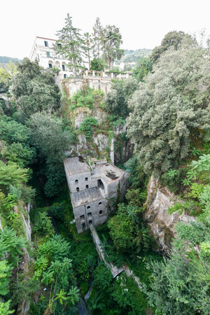 Valley of the Mills ruins in the middle of Sorrento, Italyの写真素材
