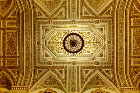 Saint Petersburg, Russia - Dec 25, 2021: Interior of the  State Hermitage Museum, a museum of art and culture in Saint Petersburg, Russia.のeditorial素材