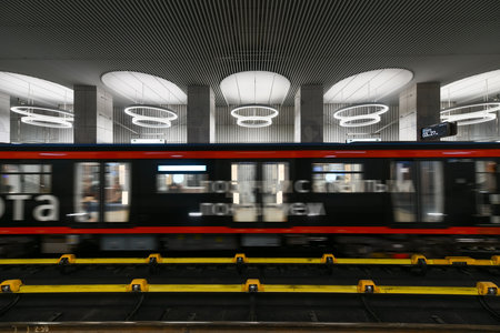 Moscow, Russia - Jan 26, 2023: Terekhovo Metro Station in Moscow, Russia.のeditorial素材