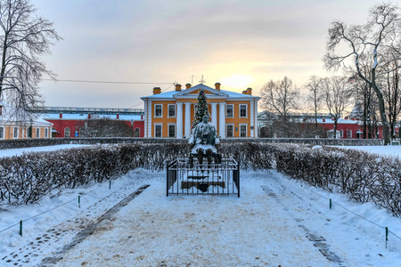 Statue of Peter the Great inside the Peter and Paul Fortress in Saint Petersburg, Russia.のeditorial素材