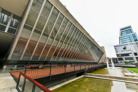 EPM Library in the park of lights in Medellin, Colombia.