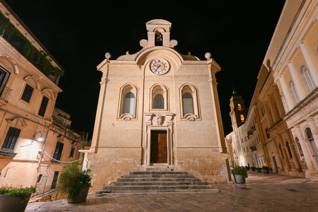 Finia Chapter Library (Biblioteca Capitolare Finia) in Gravina in Puglia, Italy.の写真素材