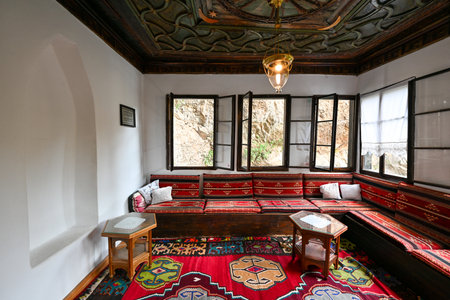 Blagaj, Bosnia Herzegovina - Jul 23, 2023: The Blagaj Dervish Tekke, located near Mostar, was established in the 15th century by the Bektashi orderのeditorial素材