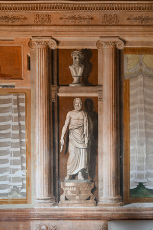 Catania, Italy - Aug 18, 2023: Medieval Benedictine Monastery of San Nicolo l'Arena. Now the University of Catania, Italy.の写真素材