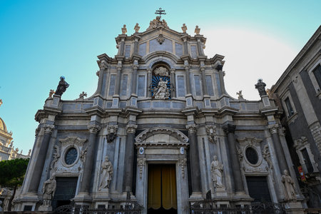 Basilica Cattedrale di Sant'Agata in Gallipoli, Italyの写真素材