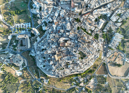 Church of St. Vito Martyr (Chiesa di San Vito Martire). Cathedral in Apulian rococo. Museo di CiviltÃ  Preclassiche della Murgia Meridionaleの写真素材