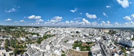 Historic center of Trulli houses in Alberobello, Italyの写真素材