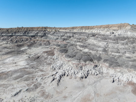 Badlands in Nageezi, New Mexico near Chaco Canyon.の写真素材