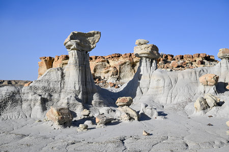 Valley of Dreams in the Bisti/De-Na-Zin Wilderness, New Mexico, USA.