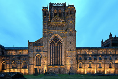 Durham Cathedral, formally the Cathedral Church of Christ, Blessed Mary the Virgin and St Cuthbert of Durham in Durham, UKの写真素材