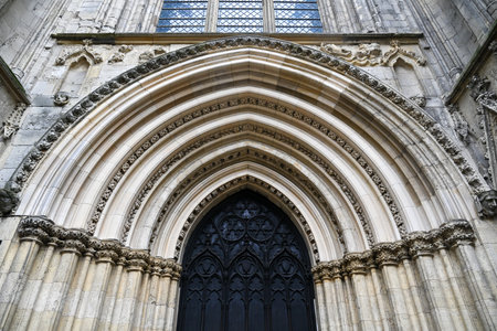 York Minster. The cathedral of York, in Yorkshire, UKの写真素材