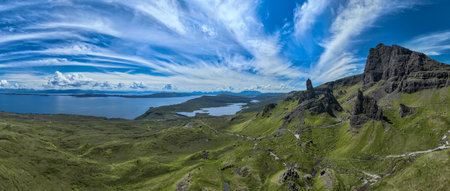 Old Man of Storr impressive landscape, Isle of Skye landmark, Scotland, UK, Europe