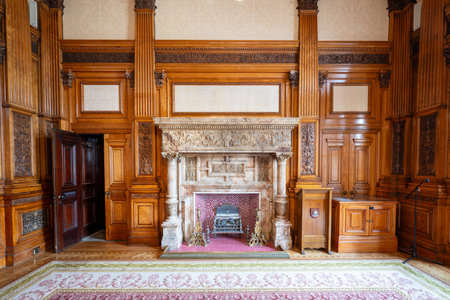 Glasgow, UK - Jul 12, 2024: The Glasgow City Chambers building. Completed in 1888 and overlooking George Square, Glasgow City Chambers is one of the cityâs most prestigious buildings.の写真素材