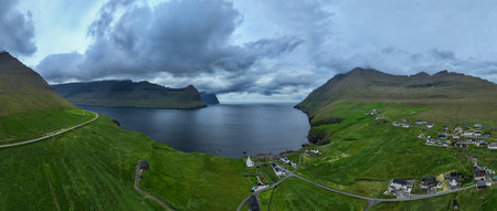 Vidareidi in the north of Vidoy Island in the Faroe Islands.