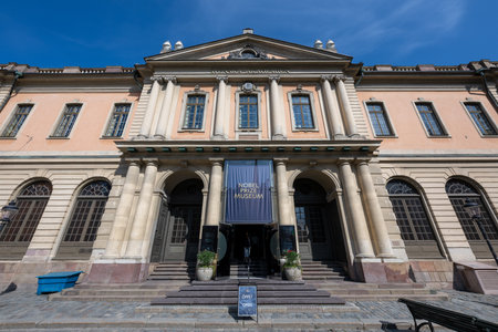 Stockholm, Sweden - Aug 2, 2024: Noble Prize Museum building in Stockholm, Swedenの写真素材