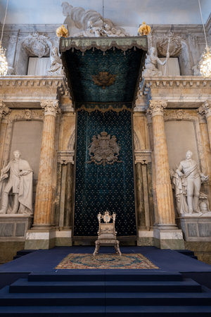 Stockholm, Sweden - Aug 2, 2024: The Royal Palace (Kungliga slotten). The Royal Palace of Stockholm is His Majesty The King's official residence.の写真素材