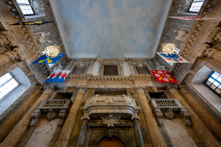 Stockholm, Sweden - Aug 2, 2024: The Royal Palace (Kungliga slotten). The Royal Palace of Stockholm is His Majesty The King's official residence.の写真素材