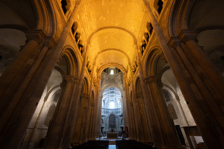 Lisbon, Portugal - Aug 22, 2024: Interior of Cathedral Basilica of Estrela, Lisbon, Portugal.の写真素材