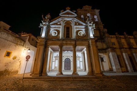 Church of Nossa Senhora da Graca or Igreja da Graca in Evora in Portugal. This church in Evora is classified as a Portugal National Monument and UNESCO World Heritage Siteの写真素材