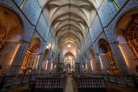 Evora, Portugal - Aug 26, 2024: St Francis Church or igreja de Sao Francisco in the old Town of the...