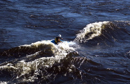 Rafting on the river Vuoksa, Leningrad region
の写真素材
