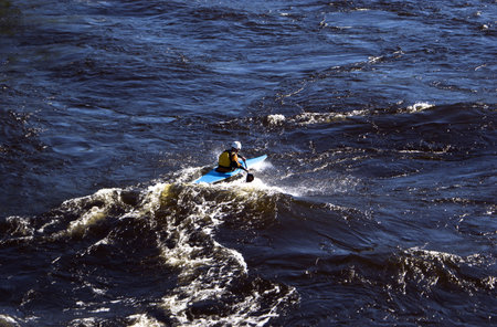 Rafting on the river Vuoksa, Leningrad region
の写真素材
