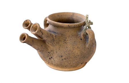 Clay washstand on a white background
の写真素材