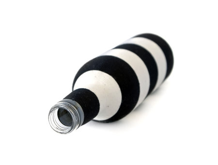 Decorative bottle on a white backgroundの写真素材