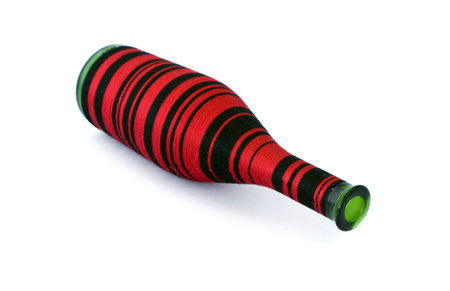 Decorative bottle on a white backgroundの写真素材