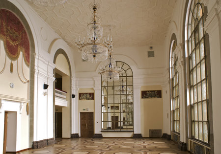 Petrozavodsk: mirror foyer of Republic Karelia  Musical Theatre 
の写真素材