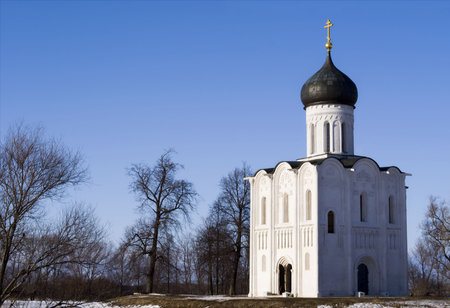Church of the Intercession on the Nerl (Vladimir region of Russia) の写真素材