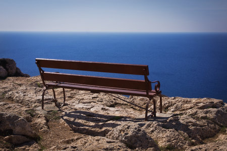 Sea view from  the Capo Greco. Agia Napa, Cyprusの写真素材