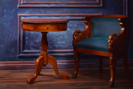 Luxurious interior in the vintage styleの写真素材