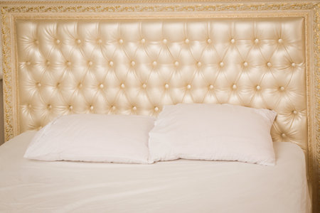 Luxurious  interior of a vintage style bedroomの写真素材