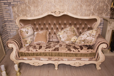 Boudoir. Luxurious interior in the vintage style