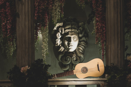 Musical still life in the Renaissance style with vihuela