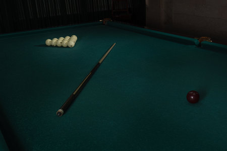Interior of the billiard room.