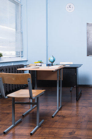 Classical classroom in the schoolの写真素材