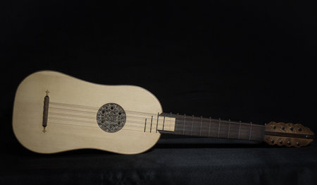 Renaissance guitar of the 16th century.の写真素材